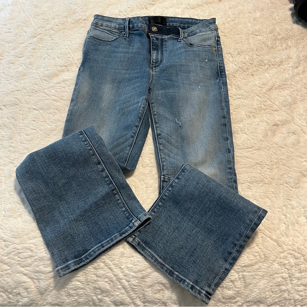 RtA Light Blue Flare Denim Jeans Sz 28 Cotton Blend Festival Rodeo High Waisted